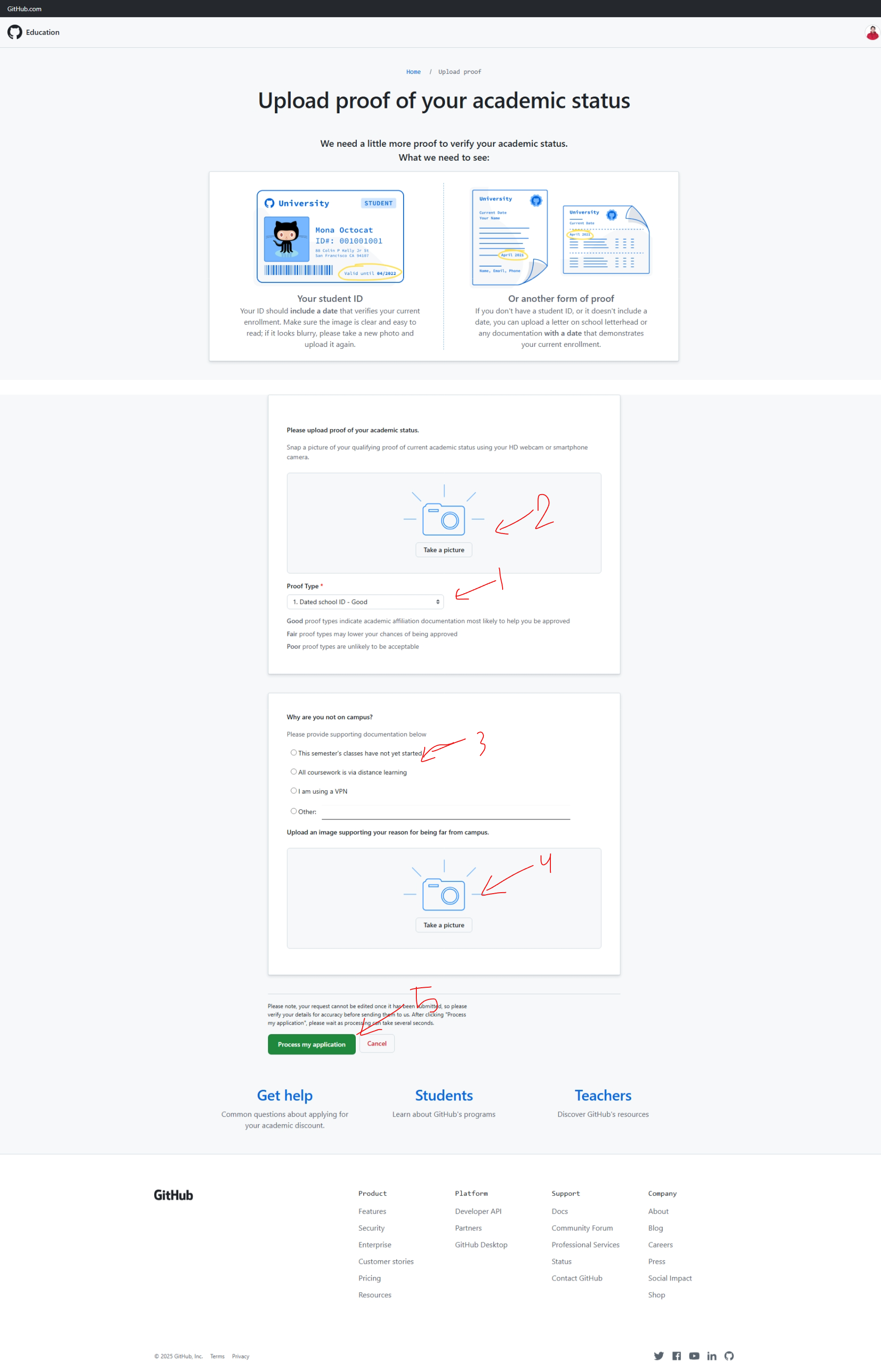 Gambar 5: Mengisi nama institusi (Universitas Terbuka) dan detail pendidikan