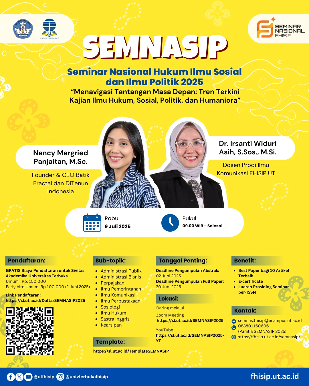 Seminar Nasional Hukum Ilmu Sosial dan Ilmu Politik 2025