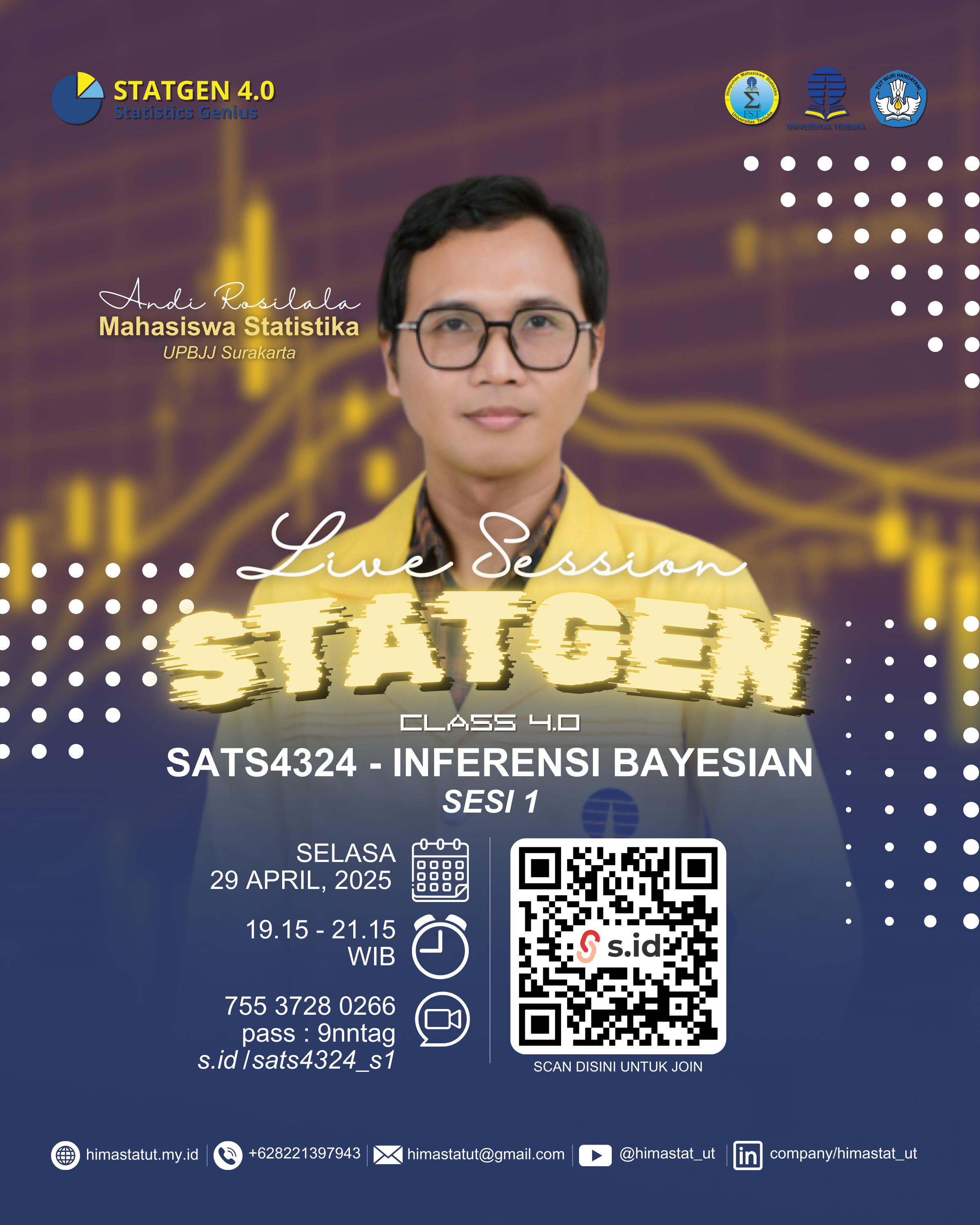 STATGEN 4.0 - "Inferensi Bayesian Sesi 1" - Pembelajaran Mendalam tentang Statistik