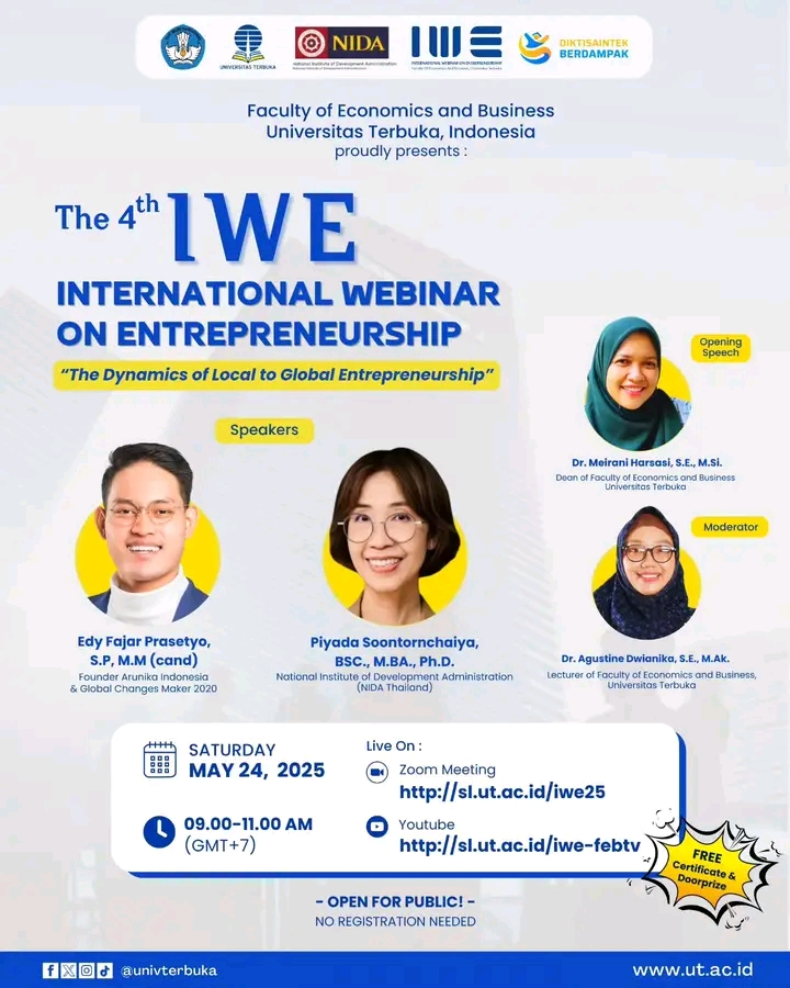 The 4th IWE International Webinar on Entrepreneurship
