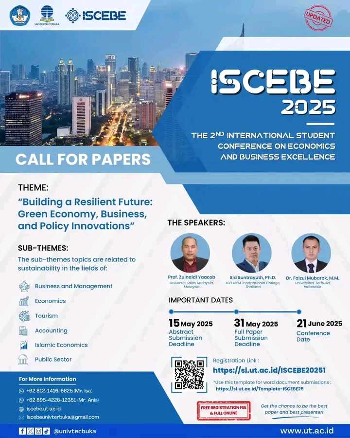 2nd International Student Conference on Economics and Business Excellence (ISCEBE) 2025