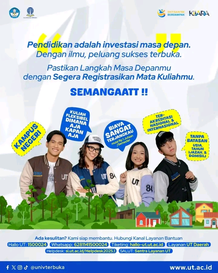 Informasi Kontak Bantuan UT Informasi Kontak Bantuan UT