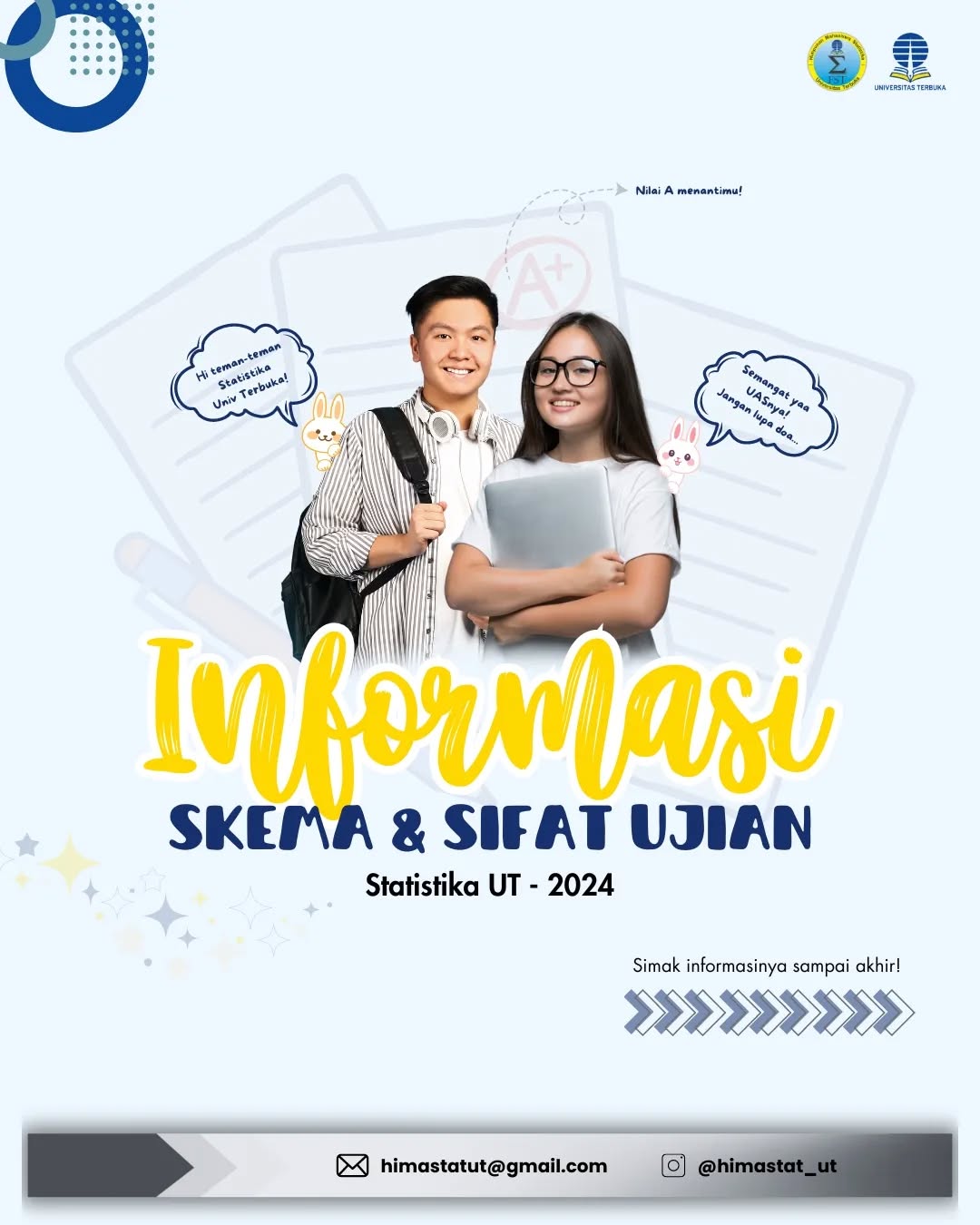 Skema dan Sifat Ujian Statistika UT 2024